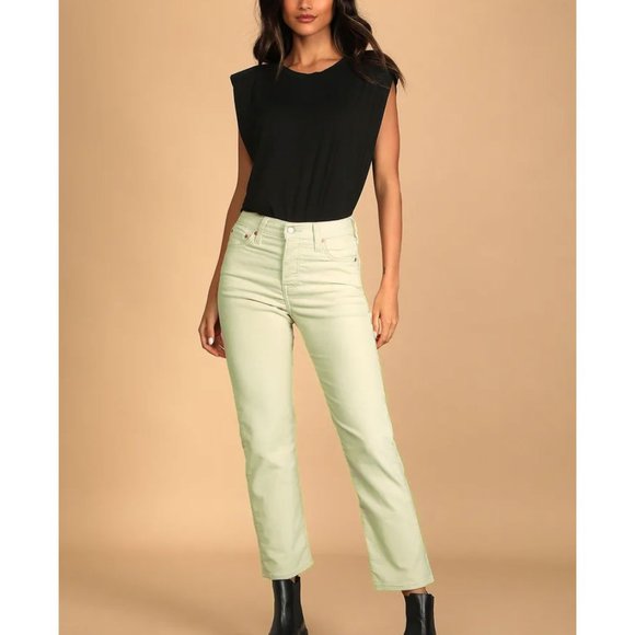 LEVI'S WEDGIE STRAIGHT FIT CORDUROY PANTS - Picture 1 of 4